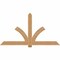 Ekena Millwork Redmond Smooth Timber Gable Bracket, Western Red Cedar, 84"W x 45"H x 1 1/2"D x 5 1/2"F, 13/12 Pitch GBW084X45X0206RED00SWR - alternate 1